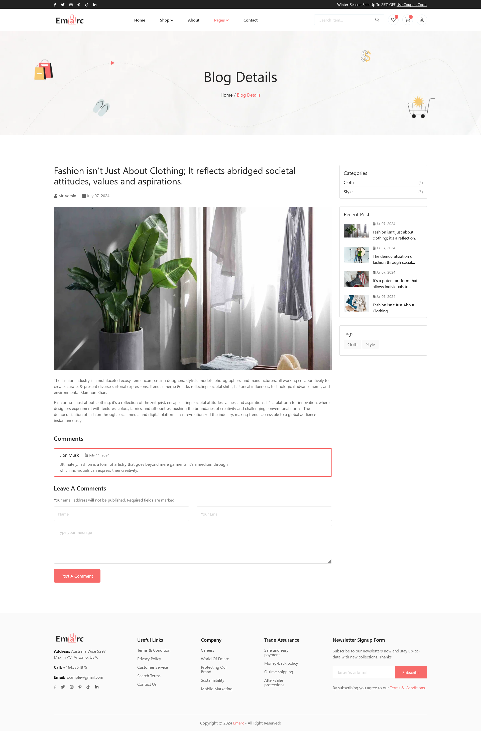 langing page