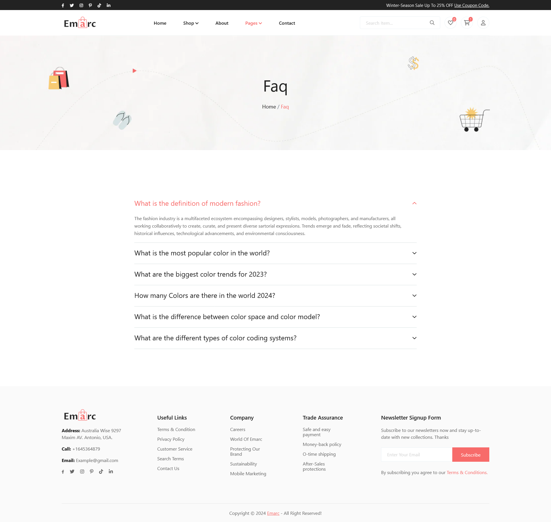 langing page