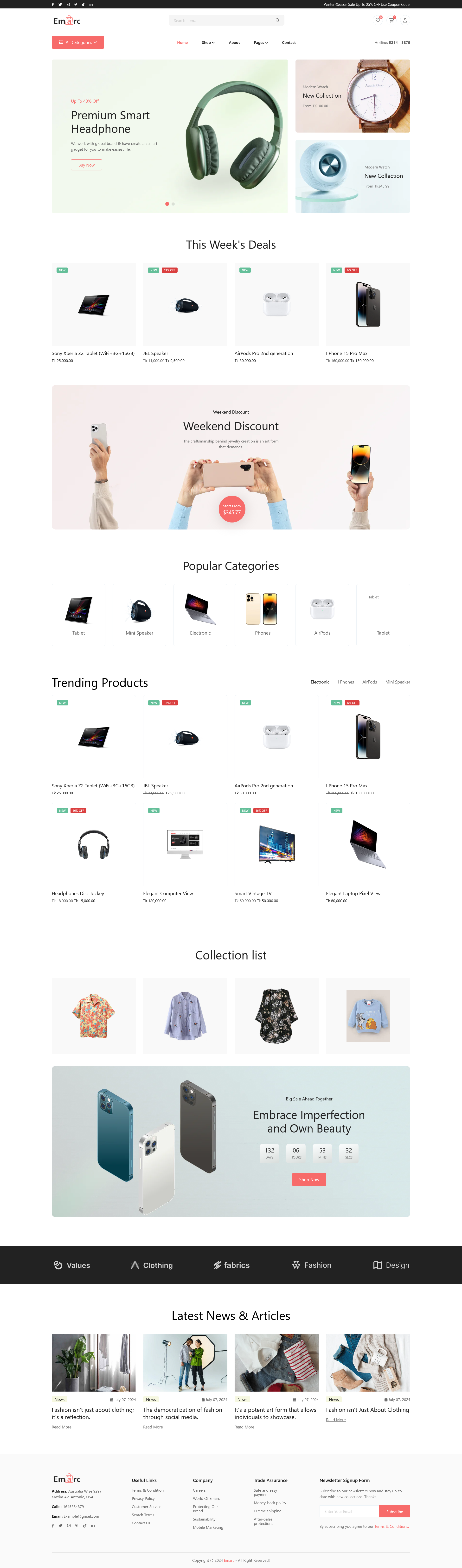 langing page